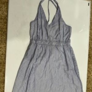 J Crew Dress - Medium - Blue and White Striped